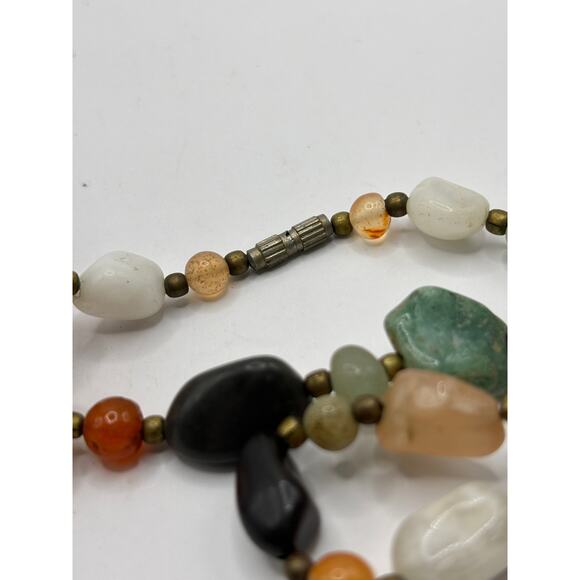 Vintage 90's Natural Stone Necklace - Picture 6 of 6